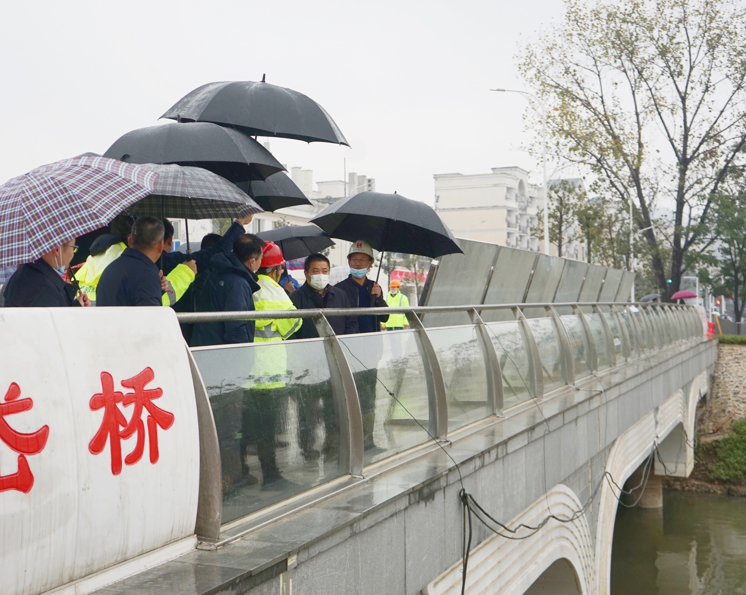 武漢生態(tài)環(huán)境投資發(fā)展集團董事長胡承啟帶隊實地調研湖溪河綜合治理工程1.jpg